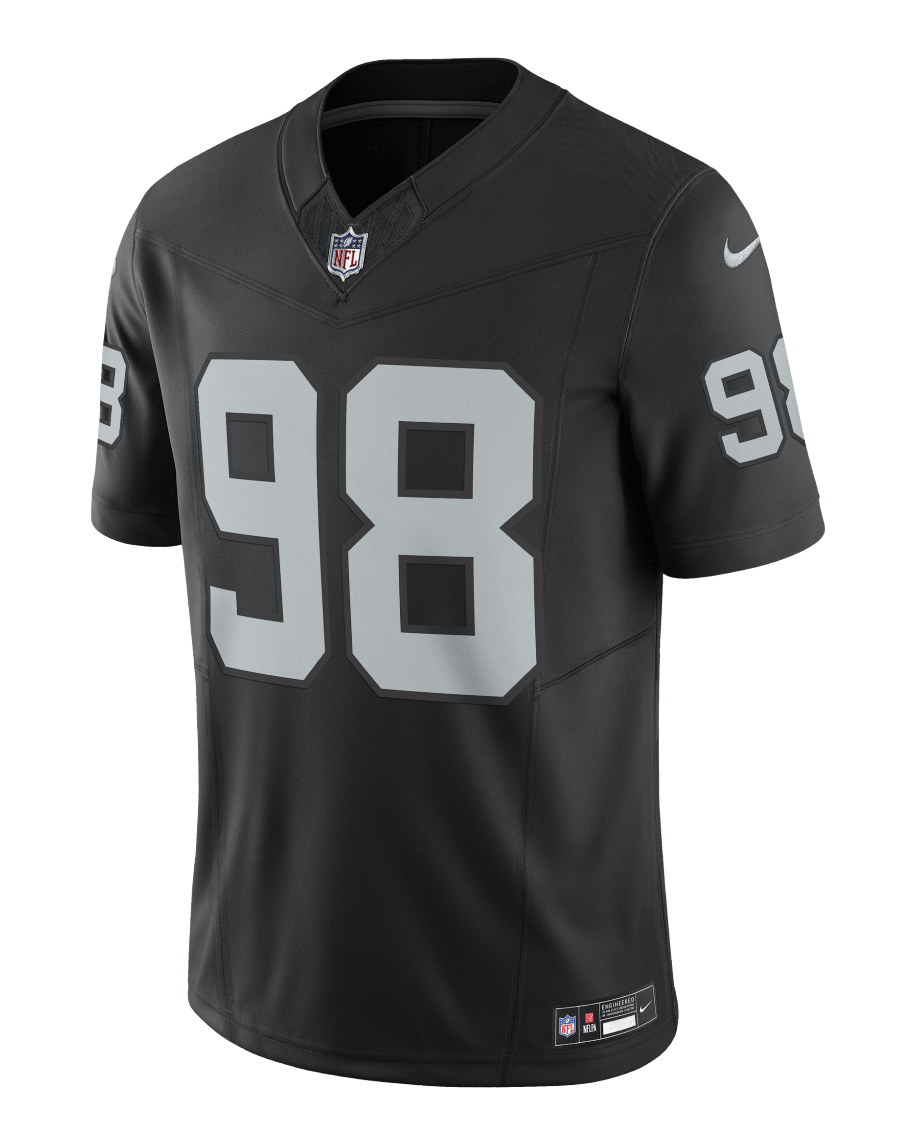 Nike Las Vegas Raiders ユニフォーム ジャージ　シャツ Men's Las Vegas Raiders Nike Black Sideline Coach Short Sleeve